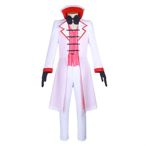 Are you a fan of Hazbin Hotel and want to show off your love for the show? This Lucifer costume is the perfect way to do just that! Made from Polyester and Soft Woolen, this outfit comes with Coat, Shirt, Pants, Gloves, Bow, so you can rock Lucifer's signature style. Whether you're attending a con or just want to show off your cosplay skills, this costume is perfect. Link: https://www.takerlama.com/products/takerlama-hazbin-hotel-lucifer-morningstar-cosplay-costume?VariantsId=60564 #hazbinh... Lucifer Costume, Hazbin Hotel Lucifer, Your Cosplay, Lucifer Morningstar, Hazbin Hotel, Cosplay Costume, Gloves, Screen, Hotel