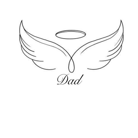 Angel Wings Symbol, Small Angel Tattoos For Women, Angelica Tattoo, Angel Wings Tattoo Stencil, Rip Tattoos For Dad, Small Angel Tattoo, Bird Silhouette Tattoos, Angel Tattoo For Women, Angle Tattoo