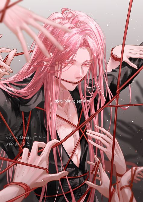 Male Oc Pink Hair, Pink Hair Oc Male, Anime Guy With Pink Hair, Pink Hair Boy Art, Pink Hair Anime Boy, Pink Hair Character, Guys With Pink Hair, Long Pink Hair, Pink Hair Anime