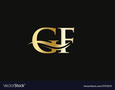 Gf Logo, Design Vector, High Res, Png Images, Adobe Illustrator, Vector Images, Vector Free, Initials, Illustrator