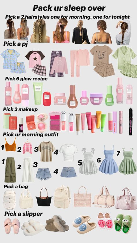 Sleepover Outfit Ideas, Cute Easy Outfits For School, Pick Your Outfit, Sleepover Outfit, Sleepover Essentials, Princess Inspired Outfits, Pick Outfits, Cute Birthday Ideas, Sleep Over