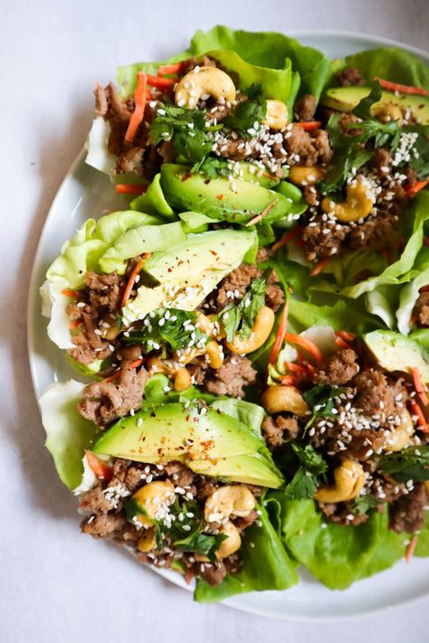 CASHEW CHILI LETTUCE WRAPS - jenneatsgoood Cashew Lettuce Wraps, Recipe For Chili, Lettuce Wrap, Turkey Meat, Healthier Food, Special Place In My Heart, Raw Cashews, Healthy Food Options, Food Options