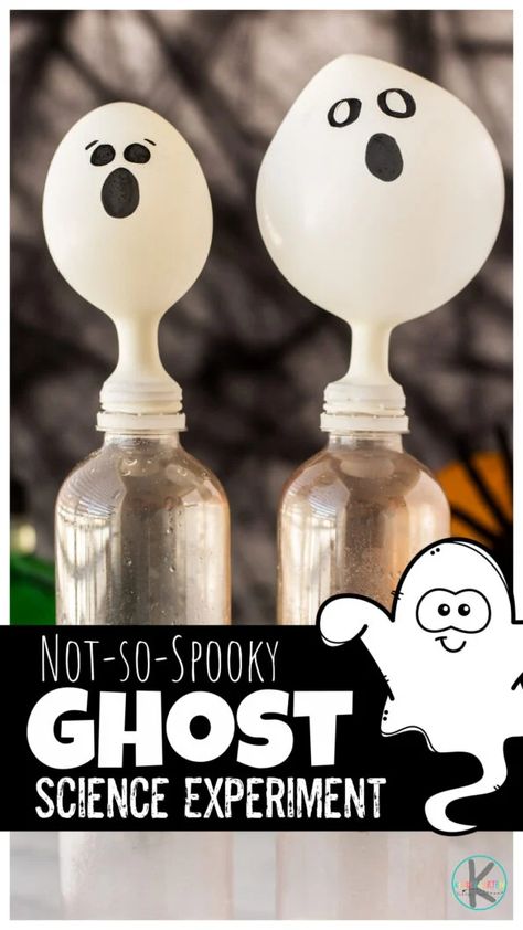 Halloween Crafts Middle School, Halloween Middle School Activities, Ghost Science Experiment, Halloween Kita, Pumpkin Science Experiment, Halloween Experiments, Science Halloween, Pumpkin Math Activities, Spooky Science