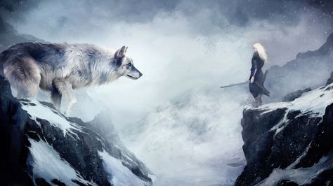 45 Wolf HD Wallpapers | Backgrounds - Wallpaper Abyss Evil Wallpapers, Winter Drawings, Fantasy Wolf, Hd Wallpaper 4k, Dire Wolf, Wolf Wallpaper, Arte Fantasy, 판타지 아트, Animal Wallpaper