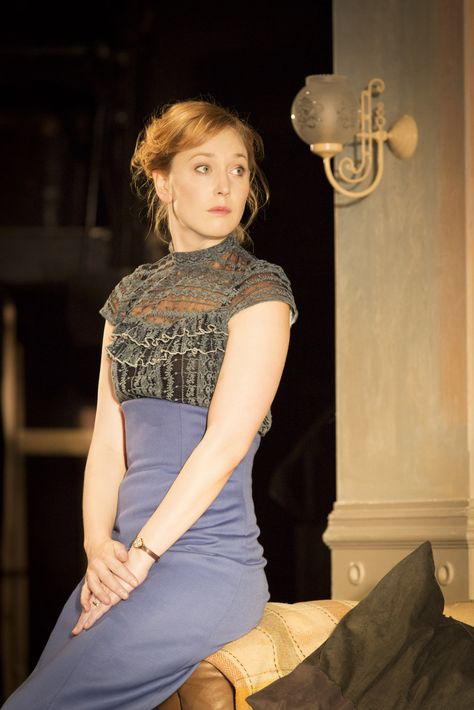 Hattie Morahan in A Doll's House at the Young Vic. Photo by Simon Annand Hattie Morahan, House Costume, Young Vic, True Summer, House Lighting, Theatre Stage, London Theatre, Dolls House, Costume Ideas