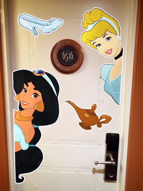 Disney Princess Door Decorations, Please Stand Clear Of The Doors Disney, Magnets For Disney Cruise Door With Cricut, Disney Magnets For Cruise Cabin Doors, Disney Stateroom Door Magnets, Cinderella Characters, Disney Cruise Door, Cruise Door, Disney Cruise Line