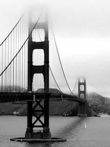 Black and White Photography - Golden Gate Bridge Black And White Photo Wall, Blue Photography, Black And White City, Bedroom Wall Collage, Black And White Picture Wall, Poster City, City Wall Art, Picture Collage Wall, Gray Aesthetic