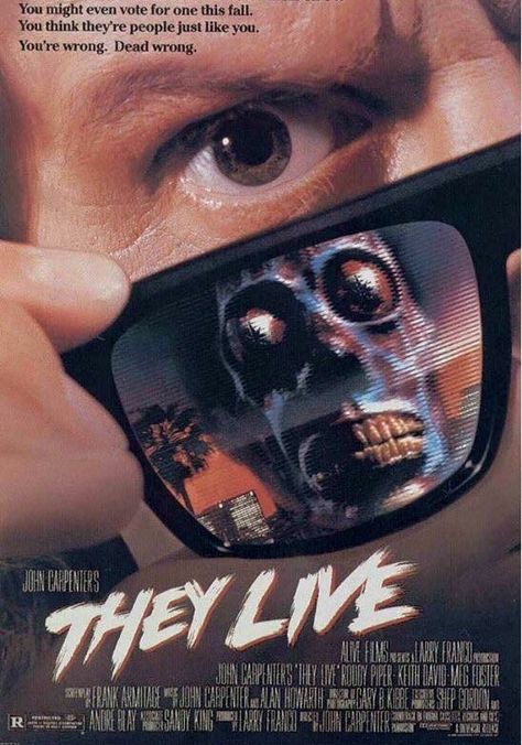 Alive Film, They Live Movie, Meg Foster, Movies Wallpaper, Roddy Piper, 80s Horror, I Love Cinema, Horror Posters, John Carpenter