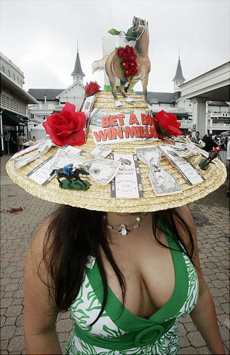 Crazy Derby Hats, Kentucky Derby Hats Diy Funny, Crazy Kentucky Derby Hats, Kentucky Derby Hats Diy Ideas, Diy Kentucky Derby Hat, Kentucky Derby Party Hats, Kentucky Derby Hats Diy, Derby Hats Diy Ideas, Derby Hats Diy