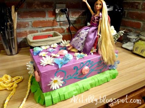 shoebox float | And here she is! Alice’s Spring Parade Shoebox Rapunzel Float!! Shoebox Parade Float, Float Book, Wagon Floats, Shoebox Float, Mardi Gras Kid, Mardi Gras Float, Shoebox Ideas, Prek Crafts, Mardi Gra