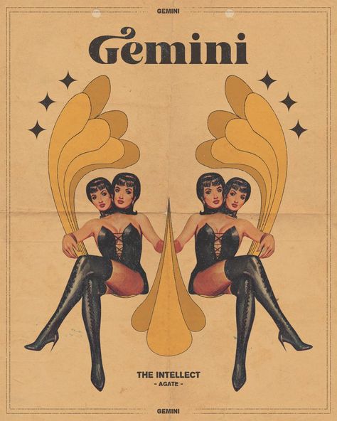 Vintage Collage Art, Gemini Art, Bio Art, Zodiac Signs Gemini, Pulp Art, Vintage Collage, Zodiac Art, Gemini Zodiac, Art Collage Wall