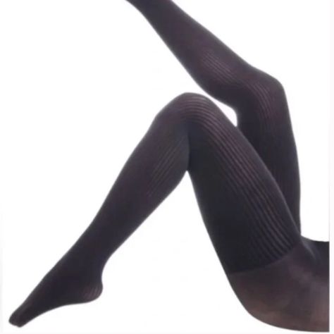 2 Pairs Of Opaque Black Ribbed Attention Tights With Control Top Size S/M New Nwt -Opaque Ribbed Tights (2 Pairs) -Control Top -Size Small/Medium (S/M) -New In Packaging (Nwt/Nip) Gray Tights, Ribbed Tights, Knee High Stockings, Trouser Socks, Opaque Tights, Fashion Tights, Womens Tights, Black Rib, Thigh Highs