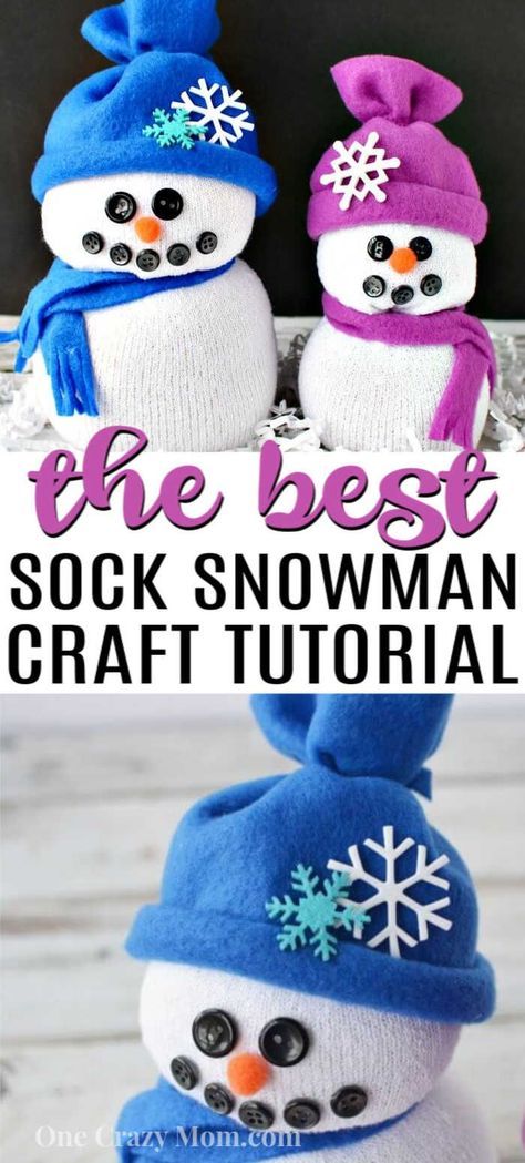 Snowman Made Out Of Socks And Rice, Sock Santa Craft, Tube Sock Snowman For Kids, Sock Hats For Snowmen, Sick Snowman Craft, Sock Snowmen With Rice Diy, Snowman Hats To Make, Snowman Socks Diy, Snowman Rice Sock