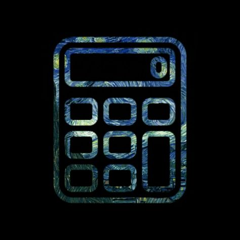 Van Gogh App Icons, Calculator Icon, App Store Icon, Arte Van Gogh, Ios App Icon Design, App Covers, Ios App Icon, Widget Icon, Instagram Frame