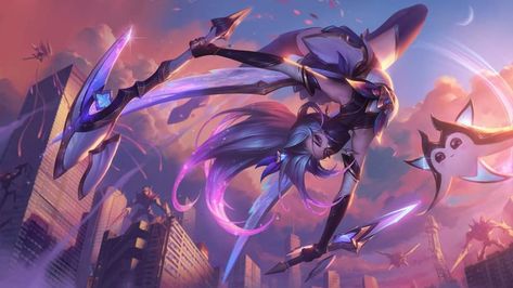 Star Guardian Skins, Akali Lol, League Legends, Akali League Of Legends, Star Guardian, Dark Creatures, Miss Fortune, Kushina Uzumaki, Romantic Sunset