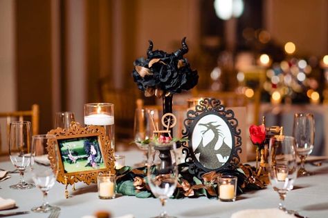 Disney Quinceanera Theme, Disney Quinceanera, Villain Wedding, Disney Wedding Centerpieces, Disney Prom, Disney Party Decorations, Quinceanera Theme, Disney Villain, Disney Decor