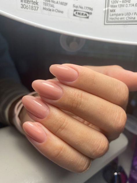 Beige Almond Nails, Nude Pink Almond Nails, Nude Oval Nails, Cow Nails, Spring Acrylic Nails, Beige Nails, Oval Nails, Neutral Nails, Clean Nails