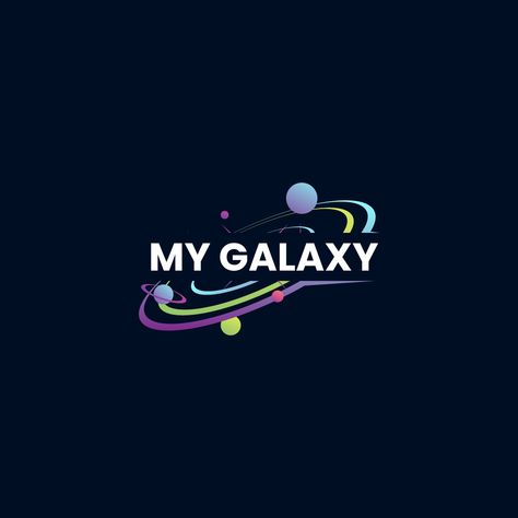 My Galaxy Logo Design | Modern Logo Design by Mamun islam Galaxy Logo Design Ideas, Mater Bed, Galaxy Logo Design, Cosmic Logo, Galaxy Logo, Logo Design Modern, Tea Logo, Space Logo, Galaxy Theme