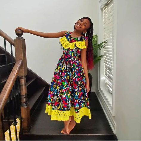 Ankara Styles For Teenage Girl, Ankara Styles For Kids, White Lace Dress Short, Fashion Girl Design, Kids Party Wear Dresses, African Attire Dresses, African Print Dress Ankara, African Dresses For Kids, Latest Ankara