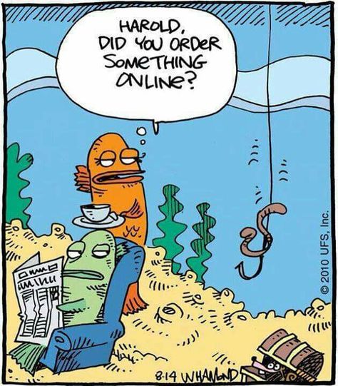 Harold, did you order something online? Funny Fishing Memes, Fishing Jokes, Trout Fishing Tips, Fishing Quotes, Google Plus, Catching Fish, Gone Fishing, Fishing Humor, Fishing Tips