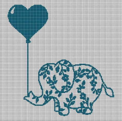 Small Elephant Cross Stitch, Elephant Cross Stitch Pattern Free, Cross Stitch Elephant, Elephant Cross Stitch, Blackwork Cross Stitch, Digital Computer, Cross Stitch For Kids, Cross Stitch Tree, Cross Stitch Bird