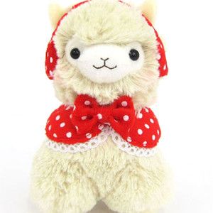 Red Earmuffs Alpaca 18" Prime Plush (Khaki) | $29 @ Sakura Con #llama Llama Plush, Costume Accessories Diy, Holiday Puzzle, Llama Alpaca, Fluffy Coat, Cuddle Buddy, Bag Clips, Earmuffs, South American