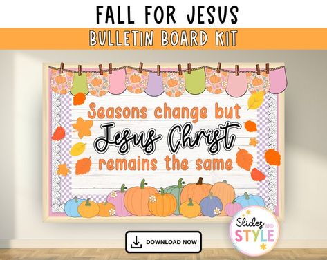 Fall Thanksgiving Bulletin Board: We Give Thanks to the Lord - Etsy Jesus Bulletin Boards, Thanksgiving Alphabet, Bulletin Borders, Thanksgiving Bulletin Boards, Fall Bulletin Board, Fall Bulletin Boards, Give Thanks To The Lord, Church Bulletin Boards, Church Bulletin