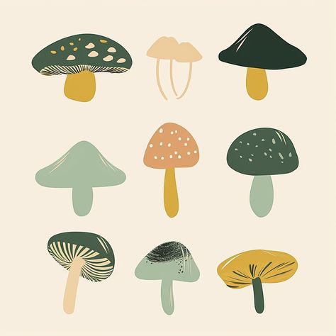 Immerse yourself in the enchanting world of mushrooms with our digital download set of three art prints. Each piece captures the unique beauty of different mushroom species in vibrant, detailed illustrations.  Ideal for creating personalized wall art, these prints bring a touch of the natural world into your home. Perfect for nature enthusiasts or as a charming addition to your decor. Simply download and let these captivating designs transform your space. *For specific sizing, please send me a message :) Cute Mushroom Design, Mushroom Art Print, Digital Art Mushroom, Mushroom Wall Art, Mushroom Illustration, Mushroom Species, Fungi Art, Magical Mushroom, Garden Mural