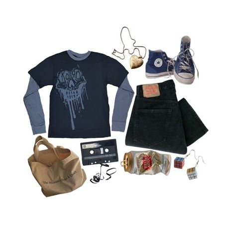 Life Is Strange Inspired Outfits, Esme Aesthetic, Outfit Ideas Masc, Bookworm Clothes, Sean Diaz, Cube Earrings, Rubix Cube, Mood Clothes, Aesthetic Fits