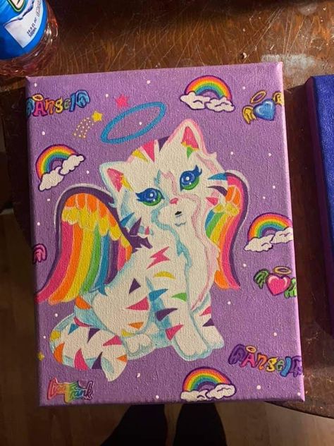 Lisa Frank Painting, 2000s Art, Painting Practice, Art Biz, Room Painting, Muse Art, Animal Drawing, Painting Inspo, Art Animals