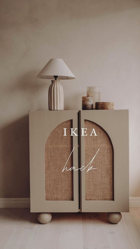 Välkommen! | IKEA HACK - IVAR 🥳 Ok hur fiin blev vårt IVAR skåp med nya ”fötter” av @ikeasverige BLANDA skålar och utsågade valvet på luckorna!?... | Instagram Ivar Painted Ikea, Ivar Cabinet Ideas, Hallway Cabinet Ideas, Ikea Buffet Hack, Hejne Ikea, Komoda Diy, Ikea Buffet, Ivar Ikea Hack, Ikea Ivar Hack