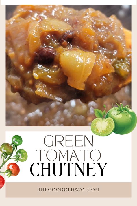 whether you're preserving the last of the season's green tomatoes or simply craving a taste of something homemade and delicious, this green tomato chutney recipe is sure to delight your senses and leave you craving more. Get ready to savor the flavors of the season like never before! Tomato Uses, Green Tomato Chutney Recipe, Chilli Chutney Recipes, Canning Green Tomatoes, Chilli Chutney, Canning Tomatoes Recipes, Tomato Chutney Recipe, Preserving Tomatoes, How To Make Green