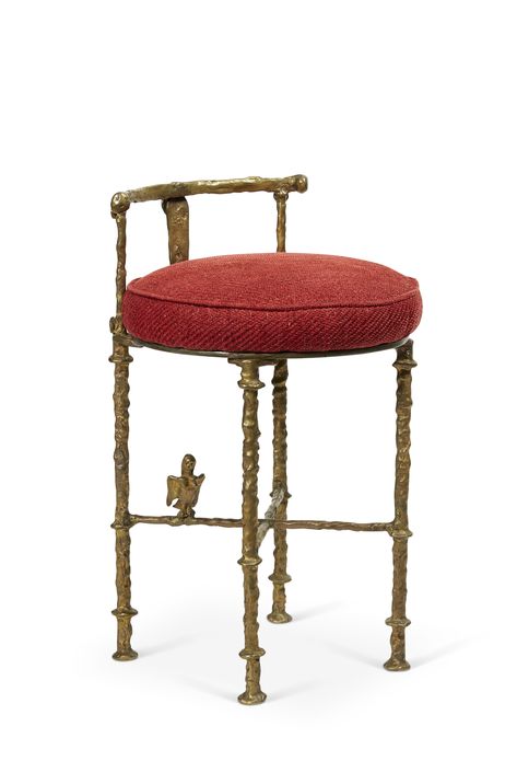 DIEGO GIACOMETTI (1902-1985), Tabouret coiffeuse à la harpie | Christie's Diego Giacometti, Antique Chairs, Art Day, Design Crafts, Modern Art, It Cast, Design