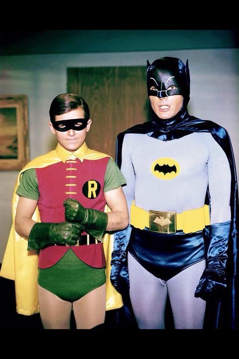 Batman and Robin Batman The Movie 1966, Original Batman, Batman Show, Adam West Batman, Batman Backgrounds, Batman Comic Cover, 1966 Batman, Batgirl And Robin, Robin The Boy Wonder