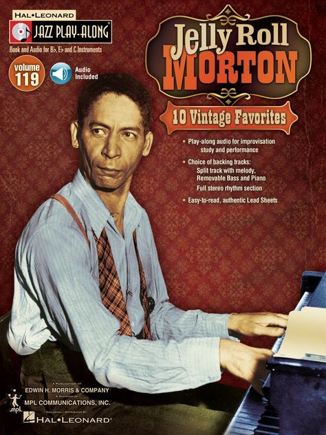 Jelly Roll Morton, Cd Album Covers, Bass Clef, Lead Sheet, Jazz Musicians, Music Centers, Song Book, Jazz Blues, Cd Album