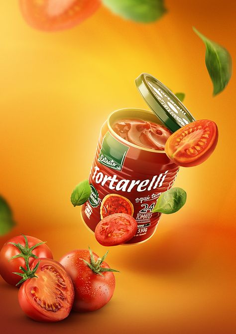 Tomato Sauce - retouch on Behance Comunication Poster, Image Joker, Desain Merek, 광고 디자인, Creative Advertising Design, Publicidad Creativa, Photoshop Tutorial Design, Graphic Design Ads, Food Graphic Design