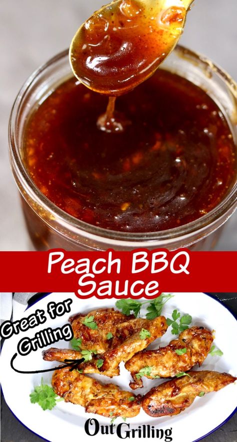 Homemade Texas Style Bbq Sauce, Flavored Bbq Sauce, Gourmet Bbq Sauce, Jam Bbq Sauce, Peach Bbq Sauce Recipe Easy, Bbq Sauce Ideas, Sauce For Bbq Pork, Bq Sauce Recipes, Homemade Peach Bbq Sauce