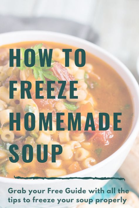 How To Freeze Soup The Easy Way Freeze Soup, Freezing Soup, Chunky Vegetable Soup, Winter Vegetable Soup, Creamy Carrot Soup, Winter Vegetable, Bacon Soup, Easy Vegetable, Turkey Soup