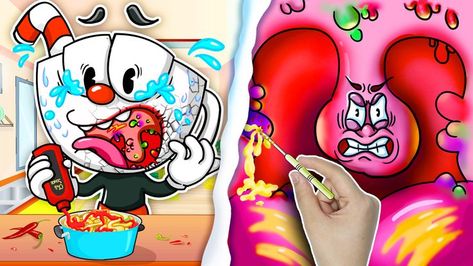 Cuphead Delicious Spicy Mukbang! How To Heal Swollen Uvula? | Cuphead DLC Animation 🌐 Video Link: https://youtu.be/n8iEouZmi-E #cuphead #cupheadshow #cupheaddlc #animation #mukbang #stopmotion #papercrafts Swollen Uvula, Stop Motion Paper, Animation Stop Motion, Baby Sleep Schedule, Liver Detoxification, Spicy Food, Animation Video, Sleep Schedule, Motion Video