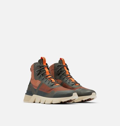 Men's Kinetic™ Rush Mid Sneaker | SOREL Waterproof Sneakers, Boots And Sneakers, Comfort Style, Waterproof Boots, Comfortable Fashion, The Streets, Men's Sneakers, Rush, Athletic Shoes