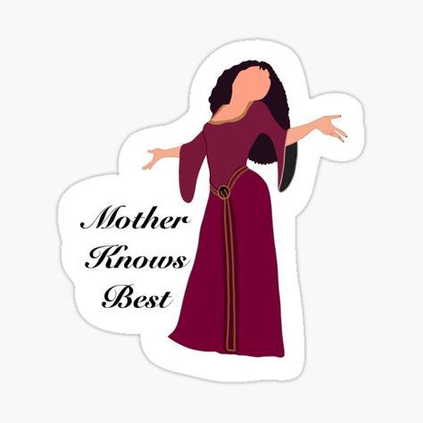 Tangled Stickers, Tangled Mother Gothel, Tangled Movie, Stickers Disney, Mother Gothel, Stickers Ideas, Sticker Design Inspiration, Mother Knows Best, Disney Sticker