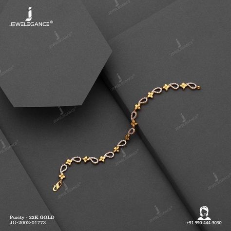 Gold Bracelet Design For Women, Latest Bracelet Designs Gold For Women, Bracelets Gold Simple For Women, Look More Attractive, Gold Bracelet Simple, Easy Cocktail, Latest Bracelets, Diamond Bracelet Design, New Gold Jewellery Designs