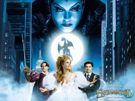 Enchanted Movie, Disney Enchanted, Idina Menzel, Movies Worth Watching, Susan Sarandon, Film Disney, Patrick Dempsey, Chick Flicks, Walt Disney Pictures