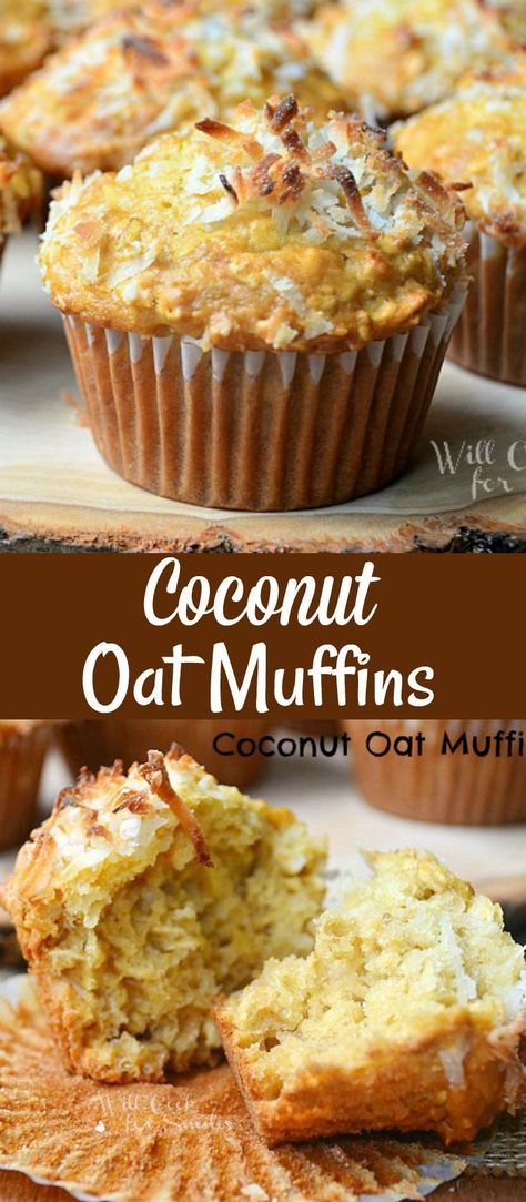 Oat Muffins Healthy, Coconut Muffin Recipes, Cookies Pudding, Butter Zucchini, Burger Homemade, Coconut Flour Muffins, Cranberry Chocolate, Breakfast Muffin, Coconut Oatmeal