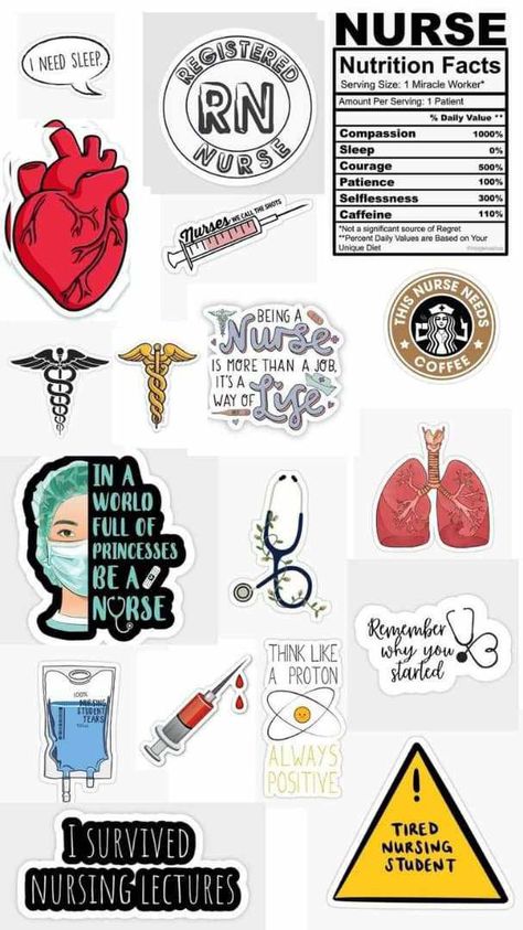 Stickers For Nurses, Nursing Stickers Aesthetic, Med School Stickers, Nursing Stickers Free Printable, Nurse Stickers Aesthetic, Nursing Student Stickers, Student Nurse Wallpaper, Medical Stickers Free Printable, Medical Stickers Aesthetic