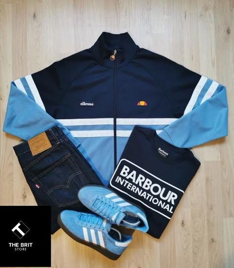 Ellesse Outfit, Casuals Football Style, Hooligan Clothing, Casual Hooligans, Football Casual Clothing, Fashion Collection Inspiration, Mens Smart Casual Outfits, Football Casuals, Pants Outfit Men