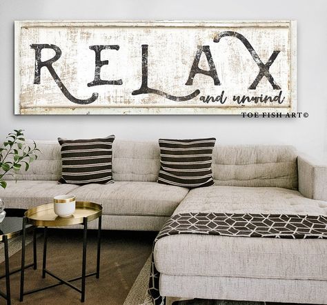 Modern Farmhouse Living Room Decor, Modern Farmhouse Wall Decor, Rustic Farmhouse Living Room, Wall Art Rustic, Relax And Unwind, Saint Augustine, Farmhouse Decor Living Room, Living Room Bathroom, Modern Farmhouse Decor