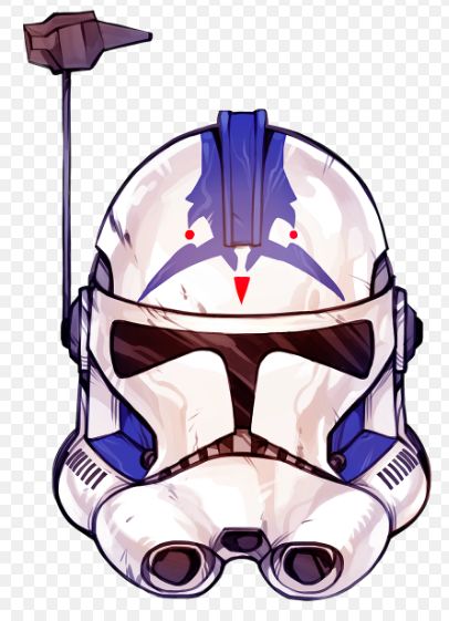 Star Wars Fives, Clone Trooper Fives, Star Wars Infographic, Clone Trooper Helmet, Star Wars Helmet, Star Wars Painting, Star Wars Clone, Star Wars Stickers, 501st Legion