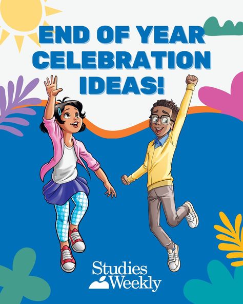 As the school year winds down and testing is behind us, it's the perfect time to celebrate all the hard work and accomplishments with your students. 

Discover Celebration Ideas Here: studiesweekly.com/end-of-year-celebration-ideas-for-elementary-teachers/ End Of Year Celebration Ideas, Outdoor Music Area, Good Character Traits, Celebration Ideas, Science Curriculum, Outdoor Gym, Final Days, Teaching Strategies, School Parties