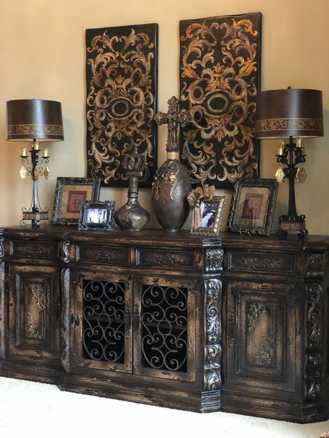 Tuscan Decor Ideas, Tuscan Style Decor, Tuscan Furniture, Warm Home Decor, Tuscan Design, Modern Rustic Decor, Mediterranean Home Decor, Mediterranean Decor, World Decor